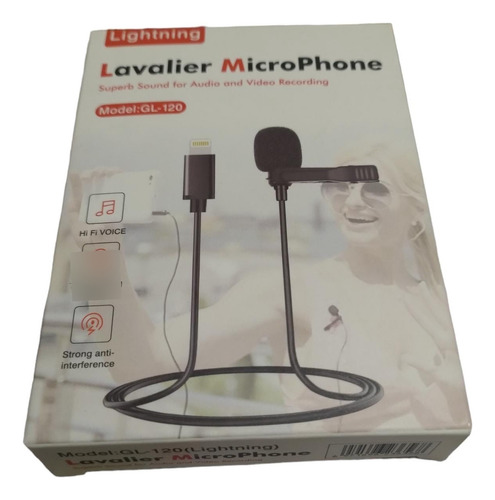 Microfono Con Clip Compatible Con Lightning iPhone Corbatero