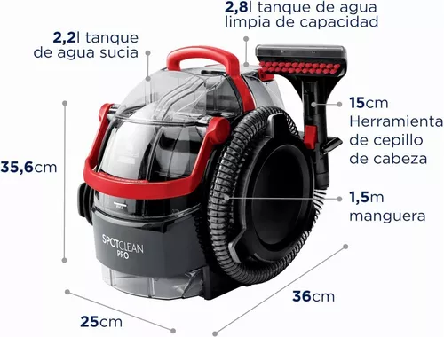 Aspirador de agua para alfombras y tapicerías Bissel Spot Clean Pro 1558N