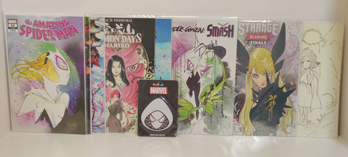 Lote 8 Cómics Peach Momoko Mole 2024 Spider Gwen Firmados X