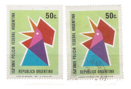 Argentina Gj 1603 M 939 Mint 150 Años Policía Federal A 1973