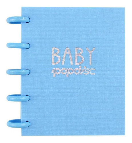 Caderno Baby Méd Pontilhado Azul Tutti Frutti 90gm2 Pop Disc