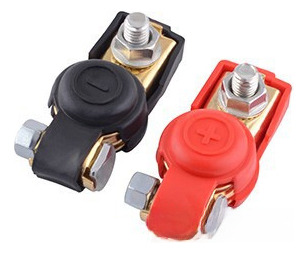 Convertidor De Voltaje Latón 10mm Rojo Negro