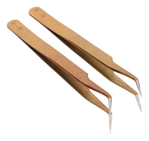 Pinça De Extensão De Cílios De Aço Inoxidável Js-15