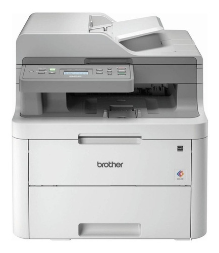 Imagen 1 de 3 de Impresora a color multifunción Brother DCP-L3551CDW con wifi blanca y gris 220V - 240V