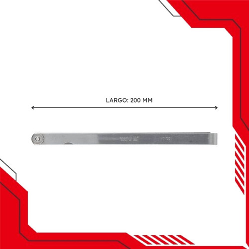 Calibrador Válvula Yato Yt-7221 200mm 17 Calibre 0.02 A 1.00
