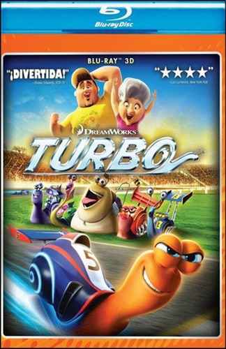 Turbo Pelicula Blu Ray 3d Original Nueva Sellada