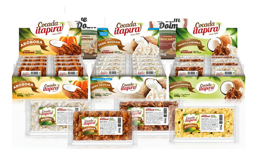 Cocada Itapira 220g - Produto Artesanal Caramelo