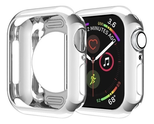 Carcasa Para Apple Watch Serie 5 Y 4 40mm Plateado