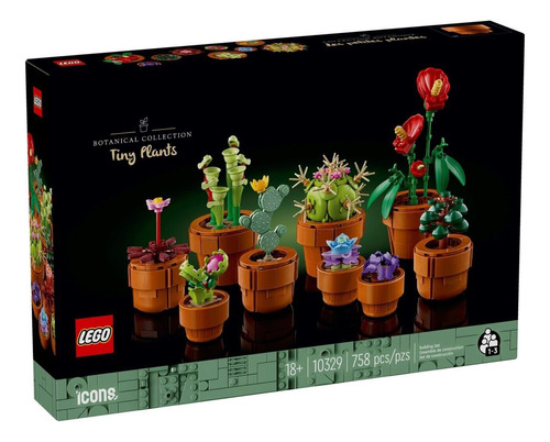 Lego® Icons: Tiny Plants Suculentas Cactus Plantas #10329 Cantidad de piezas 758