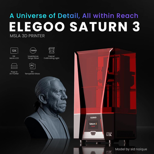 Impresora 3D Elegoo Saturn 3 color negro - rojo 127V