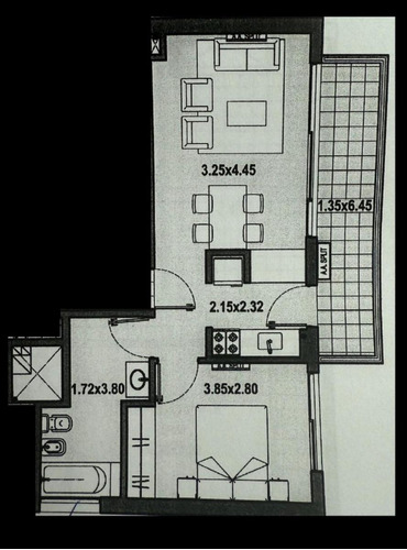 Venta Departamento Amoblado 2 Ambientes Con Piscina Y Sum En Las Cañitas