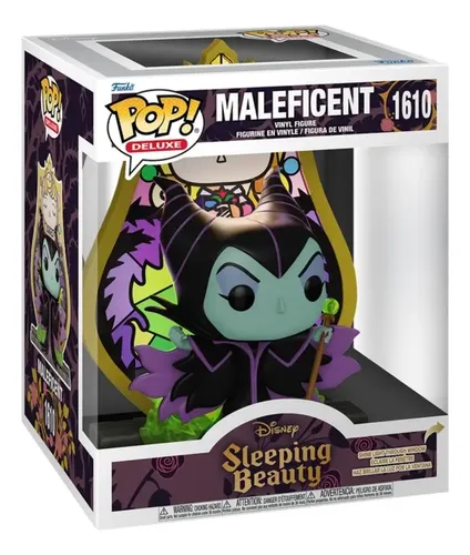 Boneco Funko Pop Deluxe Disney Vilões Malévola com Vitral