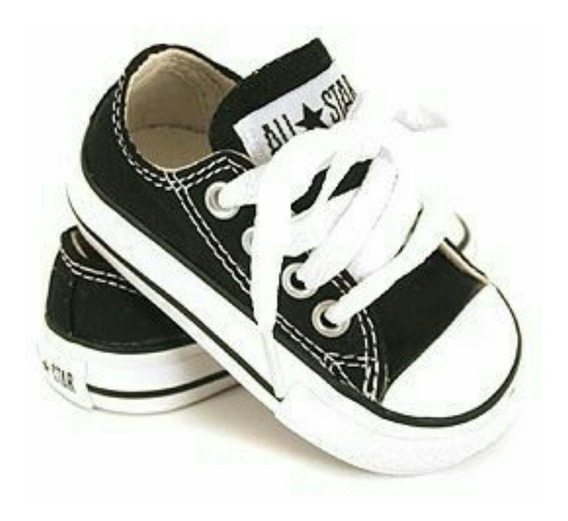 Ejercicio Personas con discapacidad auditiva Excavación Tenis Converse Choclo Bebe Negro Original Chuck Taylor | Envío gratis