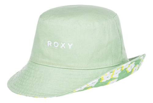 Gorro Roxy Mujer Dama Playa Bucket Hat Jasmine Verde 