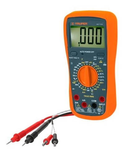 Tester Multimetro Digital Automotriz Truper Mut105 Egs