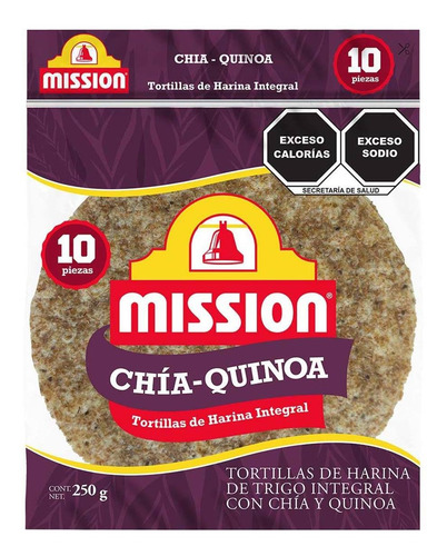 Tortilla De Trigo Misión Chía Quinoa 250g