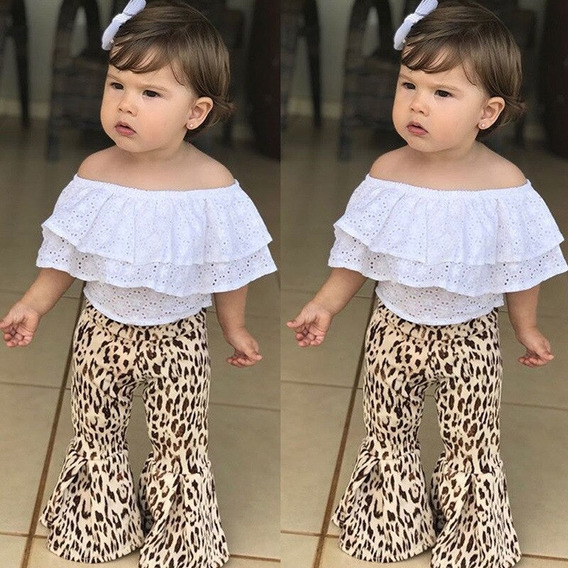 calça flare bebe