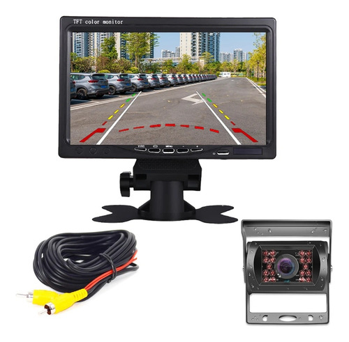 Kit De Retroceso Para Camión 12v A 24v - Camara Y Pantalla