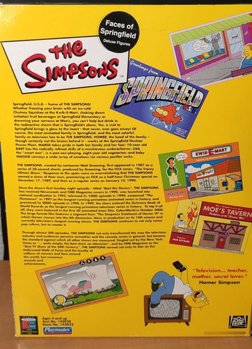 Los Simpsons Playmates - Faces Of Springfield Señor Burns (Usado)