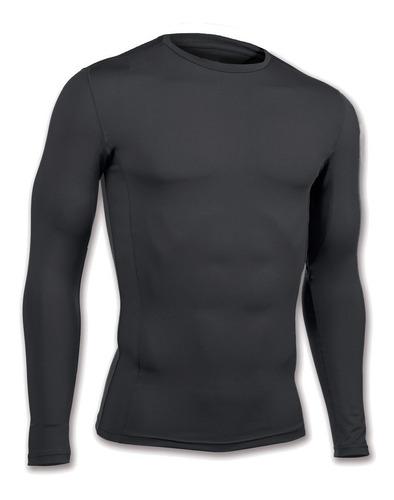 Buso Camiseta Compresion Deporte Licra Gris Oscuro Obsequio