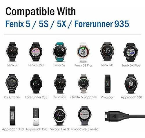 Cable De Carga De Reemplazo Compatible Con Garmin Fenix 55s