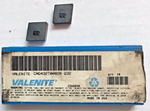 Valenite Carbide Inserts - Cng432t00820 Q32 - Qty. 2 - Ccfx