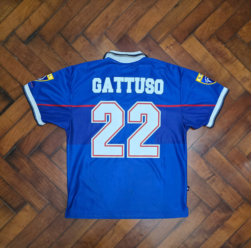 Camiseta Titular Rangers 1997/99, Gattuso 22 Talle L (Usado)