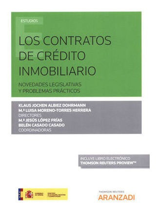 Libro Contratos De Crédito Inmobiliario, Los (dúo)