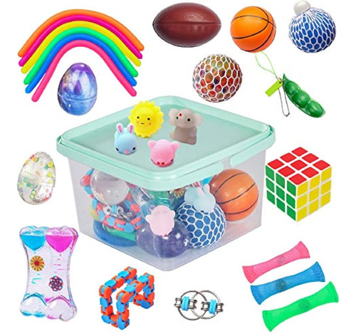 Paquete De 24 Juguetes Sensoriales Fidget Set-temporizador D