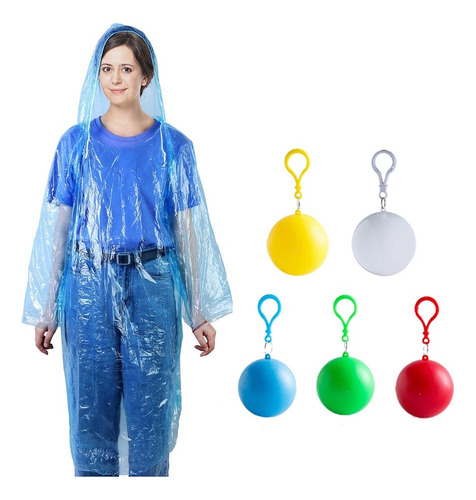 Balón Poncho De Lluvia De Emergencia Desechable Para Adultos