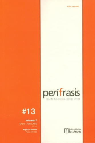 Perifrasis No 13 Revista De Literatura Teoría Y Crítica