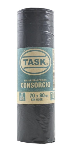 Bolsa De Residuos Task 70x90 Mediana Paq 10 Uni Llega Hoy