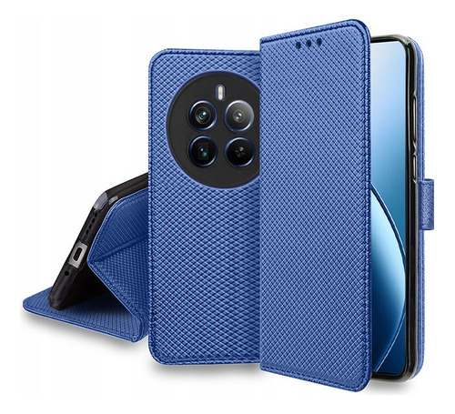 Funda Tipo Cartera C/soporte Y Correa Para Realme 12 Pro+ 5g