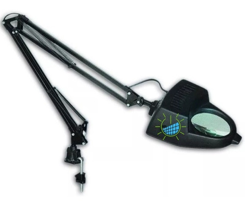 Imagen 1 de 6 de Lupa 3x Lampara Led Incluida Cosmetologia Depilación Negra