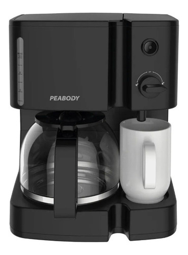 Cafetera Peabody PE-CT01 semi automática negra de filtro 220V