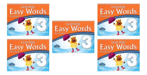 Pack 5 Piezas Learning Easy Words Preschool 3 Trillas
