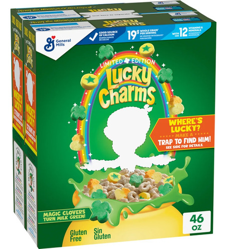 Lucky Charms Cereal Tostado Con Malvaviscos Edicion Limitada