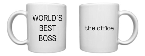 Taza The Office World's Best Boss Dunder Cerámica Importada