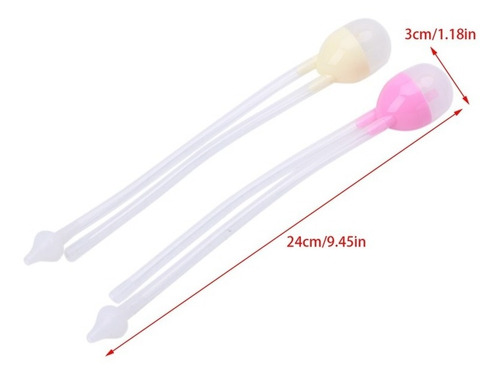 Imagen 3 de 5 de Mini Aspirador Mocos Bebe Congestion Nasal Resfrio Alergia