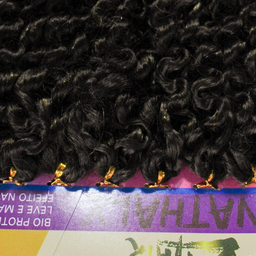 Cabelo Orgânico Cacheado Nathaly Para Mega Hair 80 Cm 300gr Cor Cor Mt1b/6/27