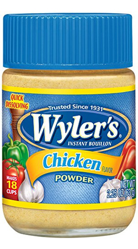 Wyler's Polvo De Caldo Instantaneo De Pollo (frascos De 2.25