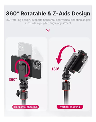 Soporte Para Celular Holder360°con Abrazadera Y Zapata Fría