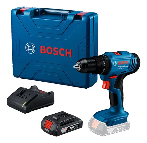 Furadeira Parafusadeira Impacto Gsb 183-li 1 Bateria Bosch Cor Az...