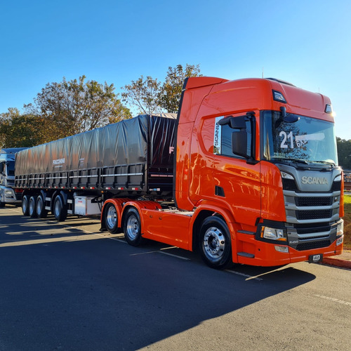 Scania R450 6x2 Ano 21 + 4 Eixo Facchini 13.5mts C/ Pneus 