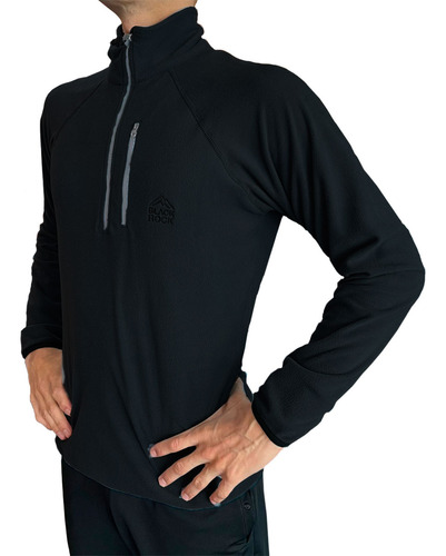 Buzo Micropolar Hombre Deportivo Black Rock Urbana Liviana