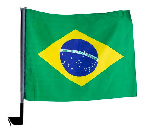 Bandeira Brasil Patriota Copa Mundo Eleição Vidro Carro 10pç