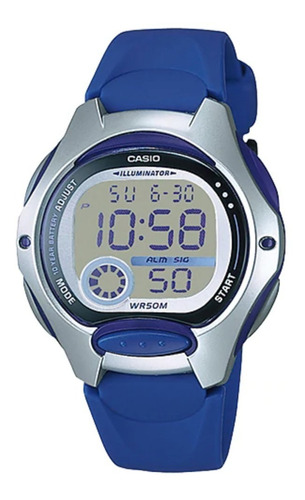 Reloj Dama Casio Lw200 Negro Cronometro Sumergible 50m 