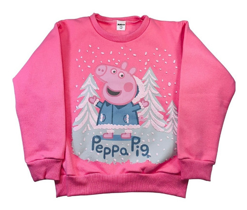 Buzo Peppa Pig Frizado Invierno Infantil Casa Peppa Pig 