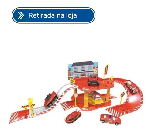 Express Wheels Garagem Bombeiro 40 Pecas - Br1235