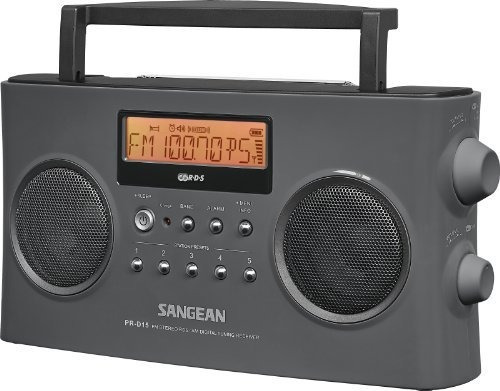Receptor Rds Estéreo Digital Portátil Sangean Pr-d15 Gris